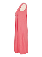 Load image into Gallery viewer, Bright Green Sleeveless Dress with Pleated Front Details 25225
