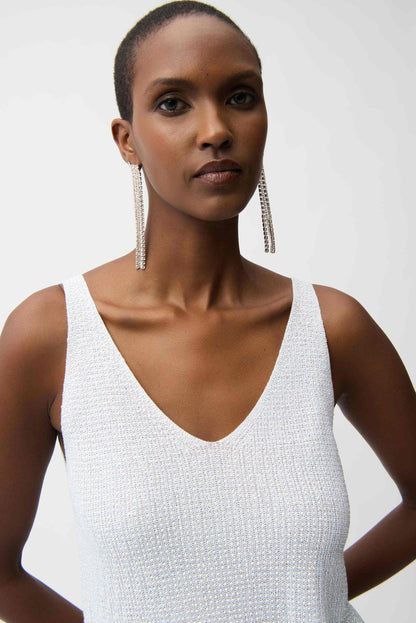 Metallic Knitted Camisole with Rhinestones (available in other colours) - Lucindas on-line