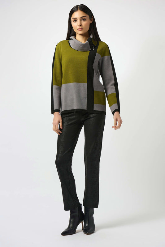 Joseph Ribkoff Luxe Textured Black Trousers Lucindas