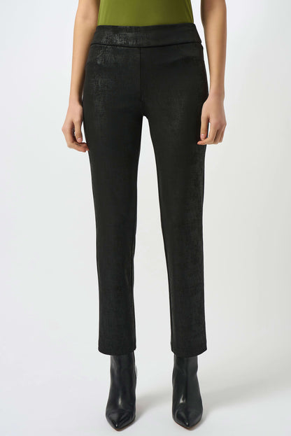 Joseph Ribkoff Luxe Textured Black Trousers Lucindas