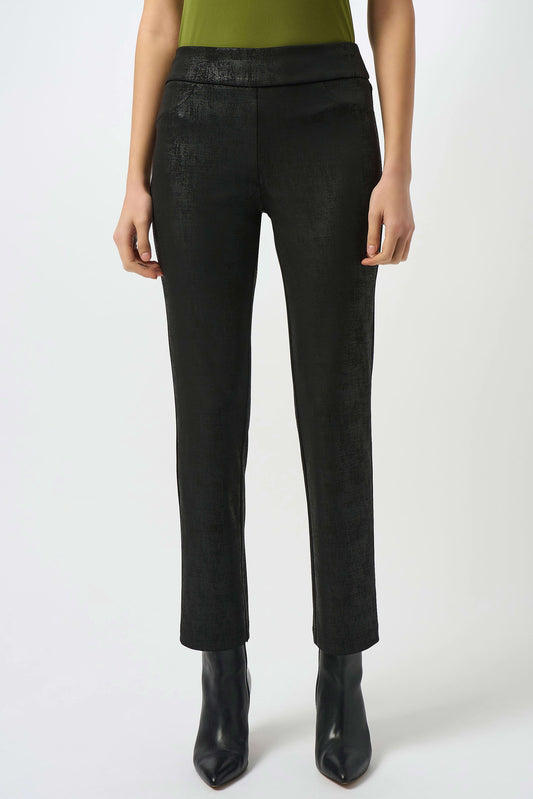 Joseph Ribkoff Luxe Textured Black Trousers Lucindas