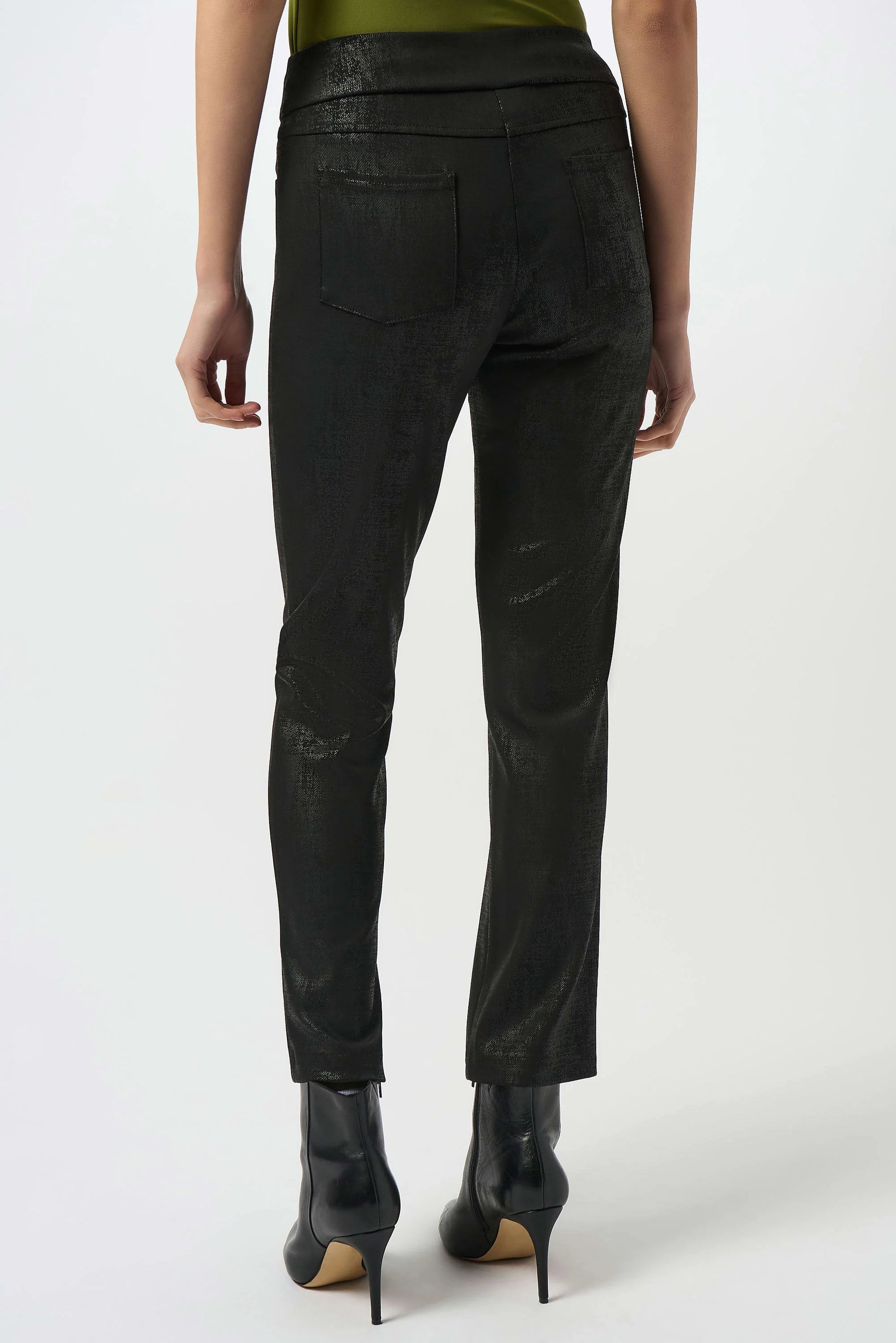 Joseph Ribkoff Luxe Textured Black Trousers Lucindas