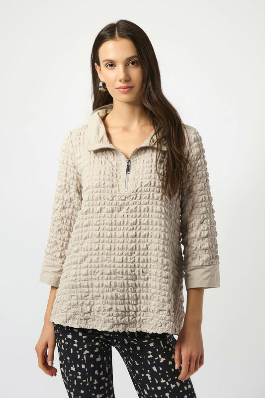 Joseph Ribkoff Bubble A-Line Mock Collar Top Lucindas