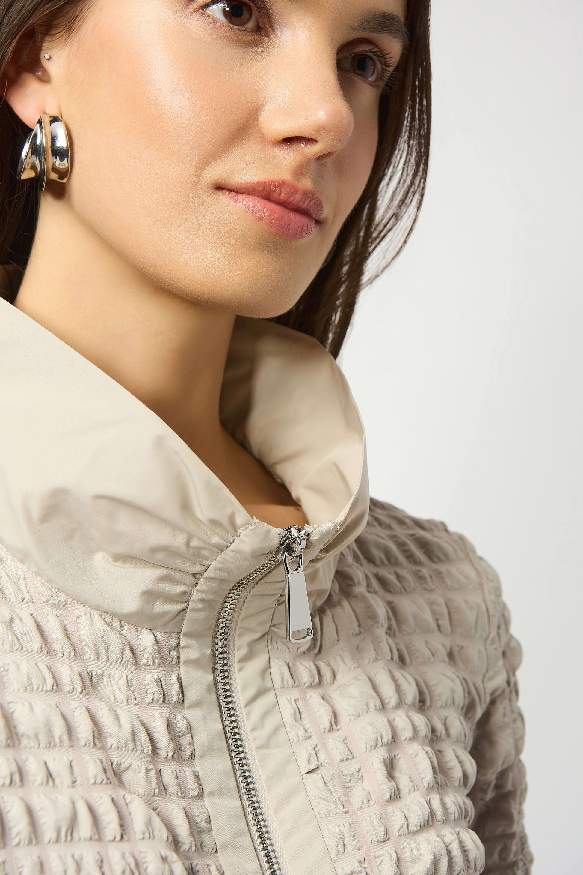 Joseph Ribkoff Bubble A-Line Mock Collar Top Lucindas