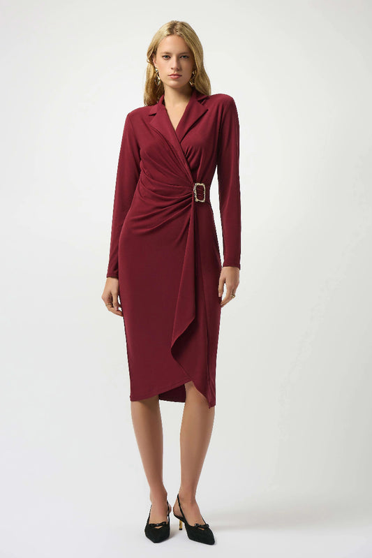 Moss Crepe Wrap Dress