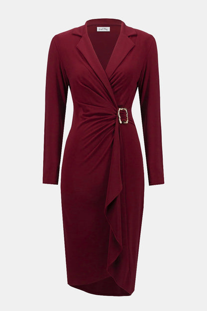 Moss Crepe Wrap Dress