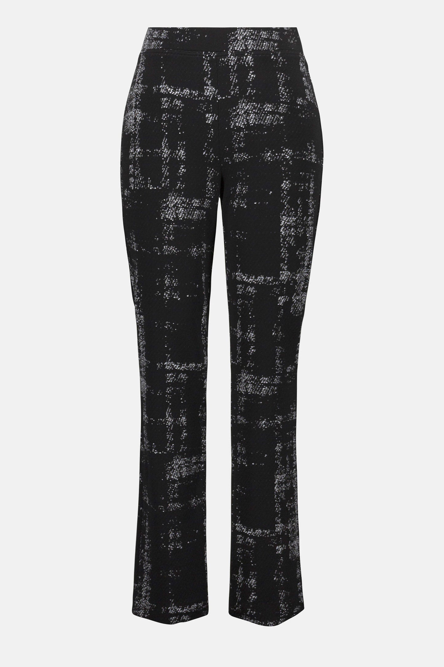 Plaid Print Pull-On Trousers