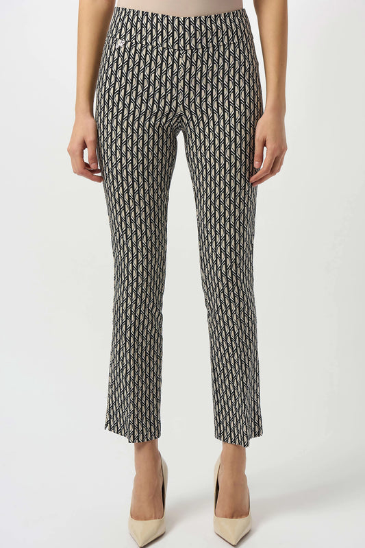 Joseph Ribkoff Moonstone Print Straight Leg Pull-On Pants 