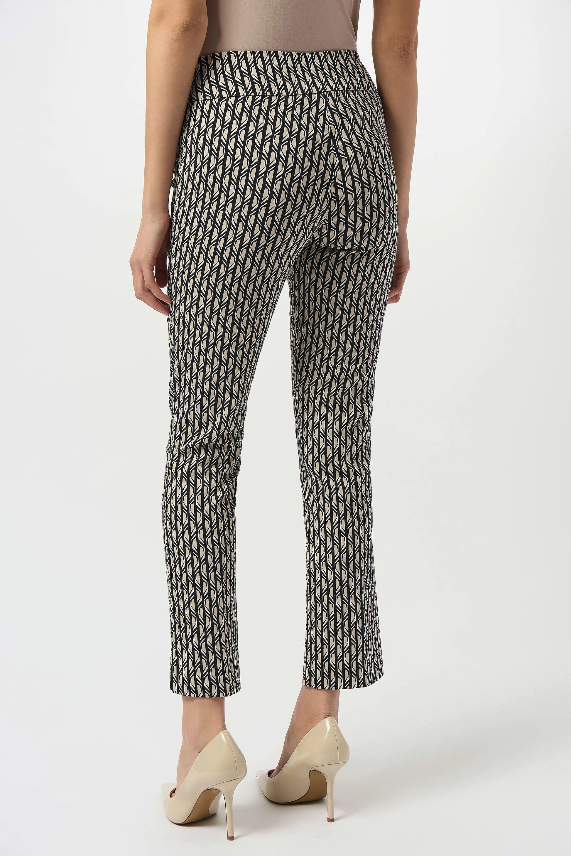 Joseph Ribkoff Moonstone Print Straight Leg Pull-On Pants 