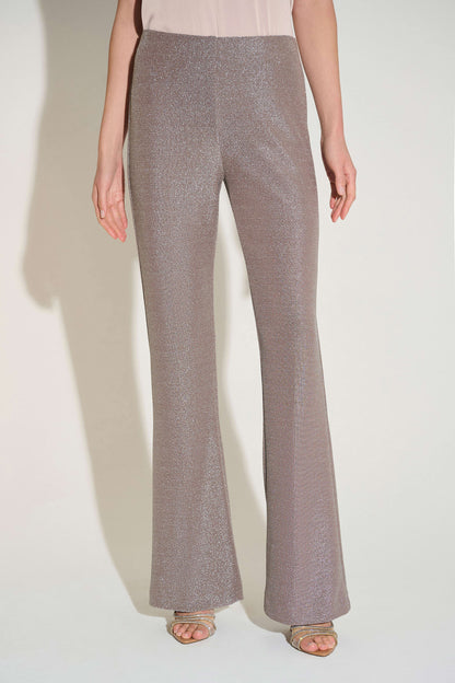 Taupe Sparkling  Flared Pull-On Trousers