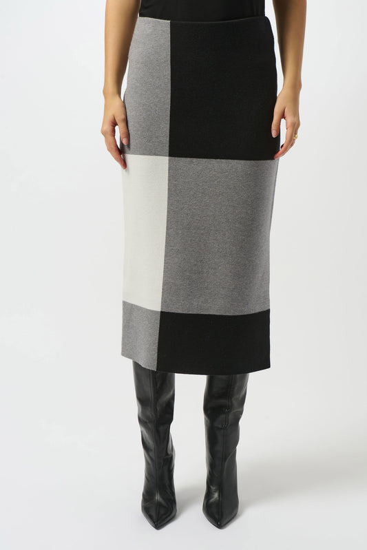 Joseph Ribkoff Colour Block Soft Knit Skirt Lucindas