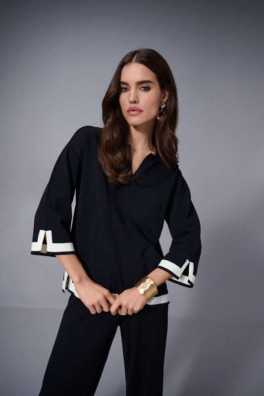 Sweater  Knit Colour Block Top