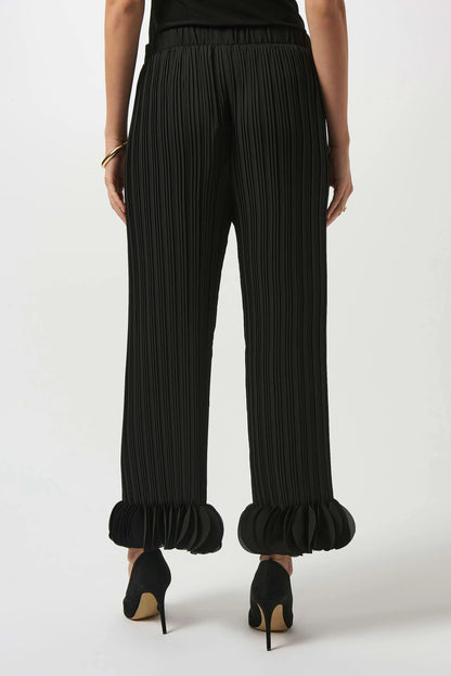Joseph Ribkoff Georgette Wide Leg Pleated Trousers