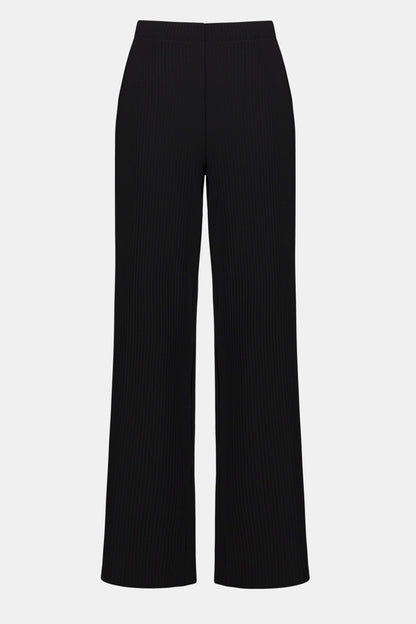 Joseph Ribkoff Ribbed Scuba Crepe Wide-Leg Trousers