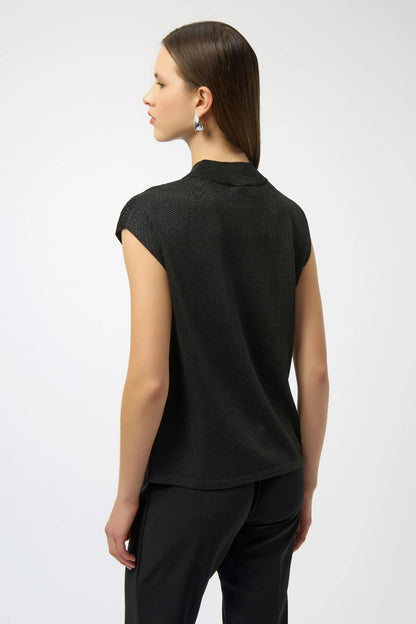 Sweater Knit Sleeveless Pullover with Iron-On Detail