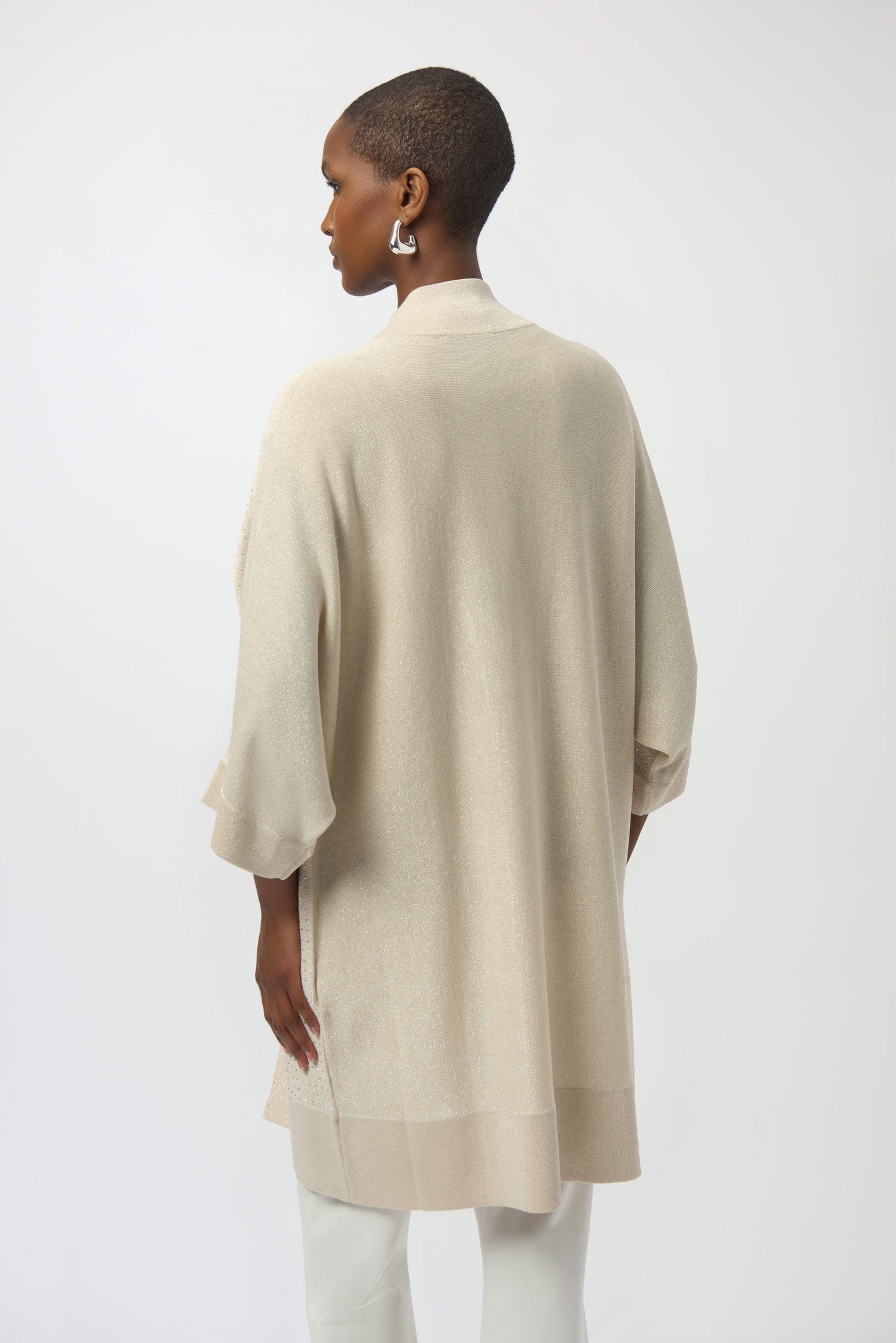 Joseph Ribkoff Sweater Knit Cardigan with Rhinestone Detail