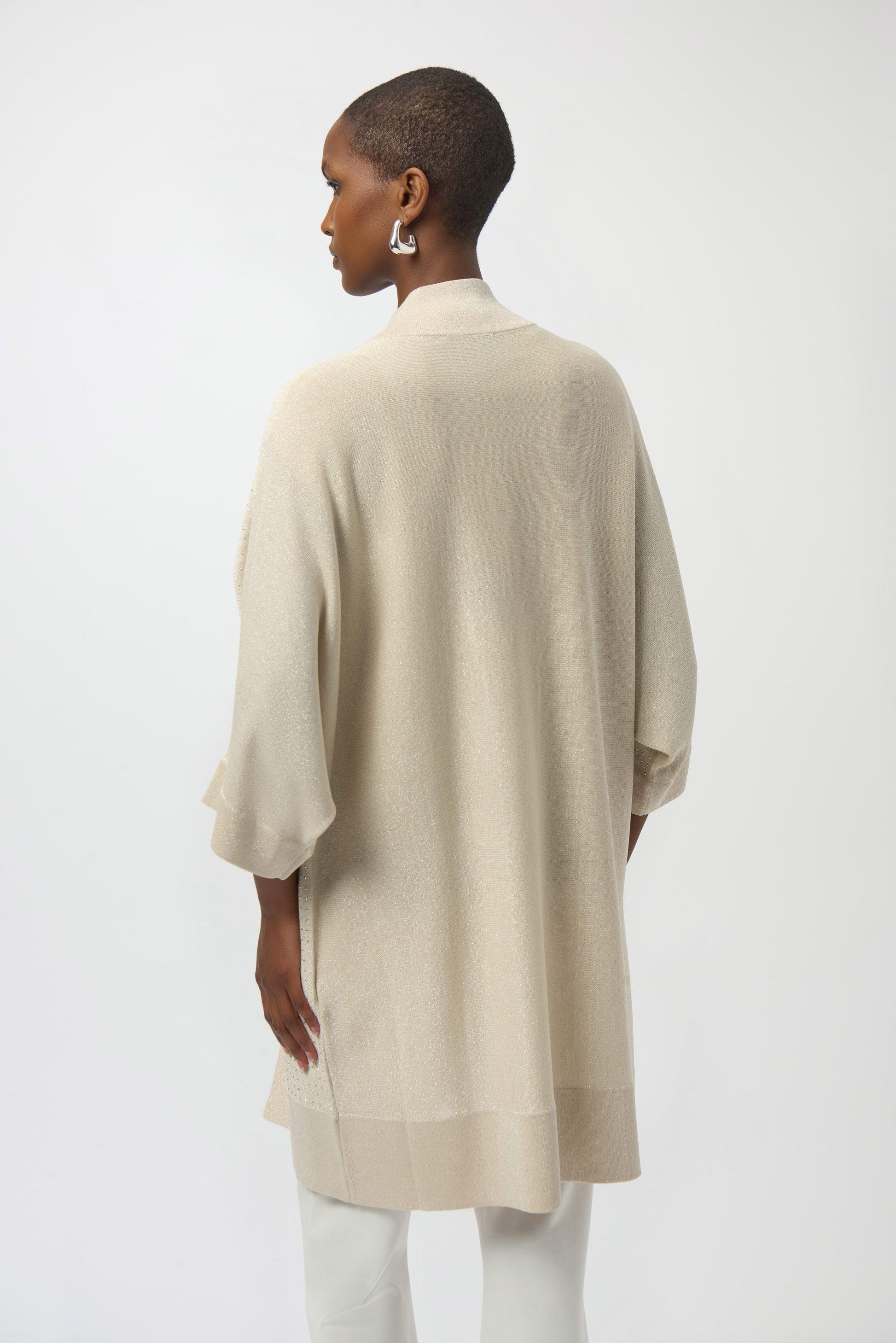 Joseph Ribkoff Sweater Knit Cardigan with Rhinestone Detail