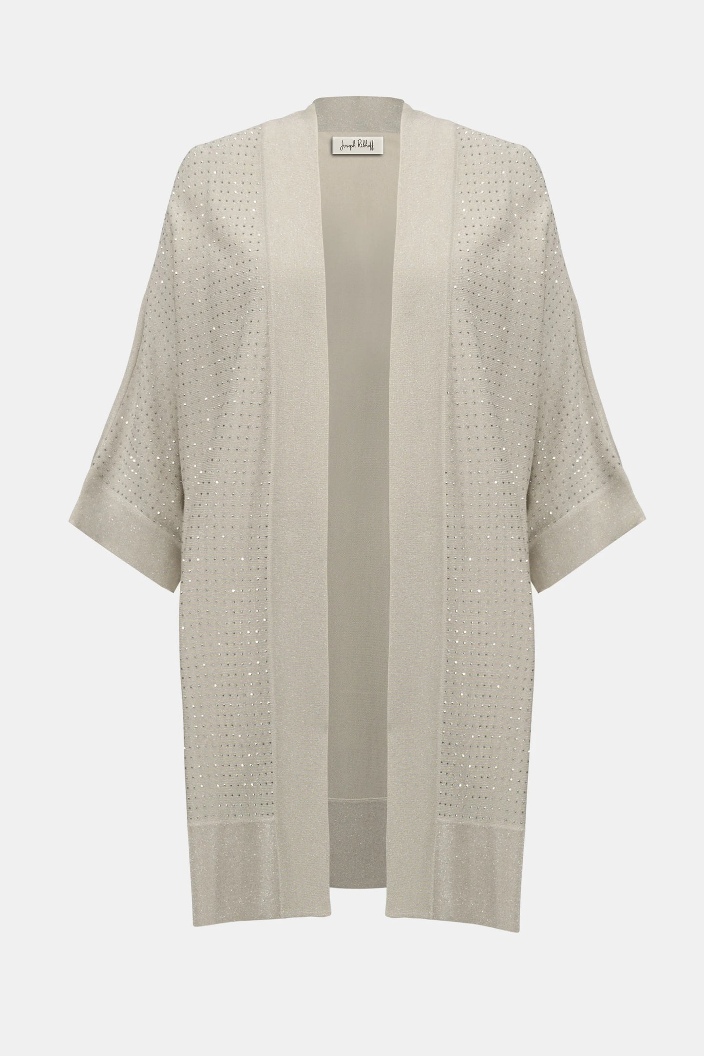 Joseph Ribkoff Sweater Knit Cardigan with Rhinestone Detail