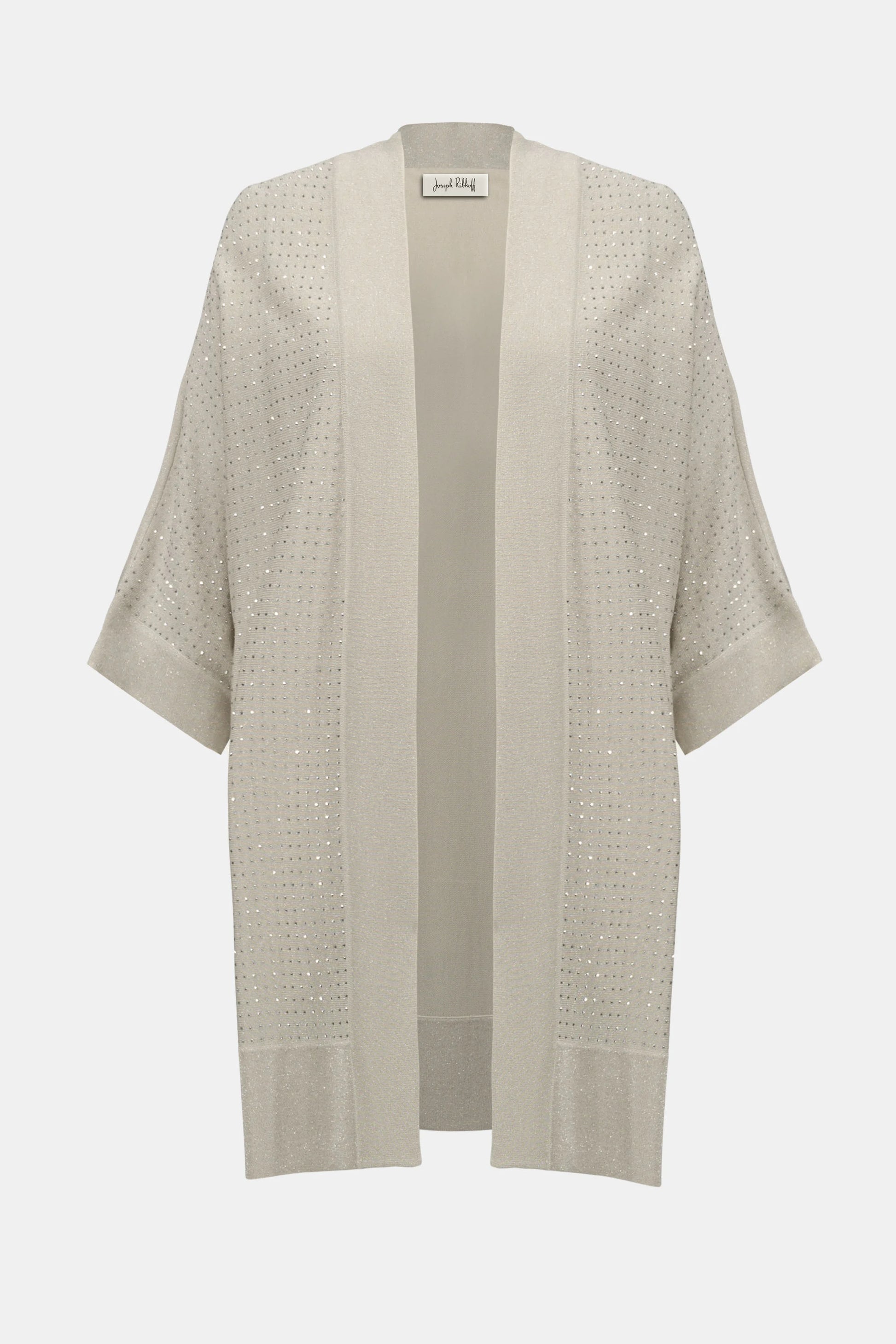 Joseph Ribkoff Sweater Knit Cardigan with Rhinestone Detail