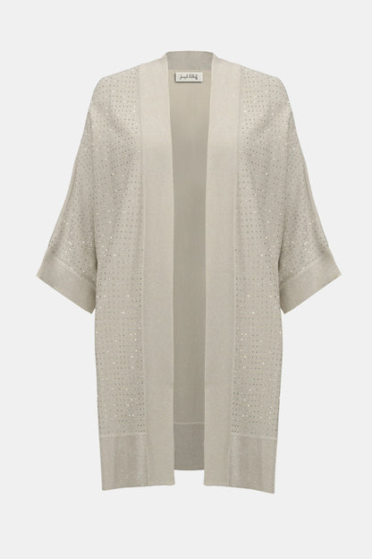 Joseph Ribkoff Sweater Knit Cardigan with Rhinestone Detail