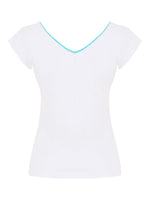 Load image into Gallery viewer, White Cotton Printed Top 25610
