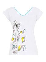 Load image into Gallery viewer, White Cotton Printed Top 25610
