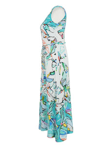 Colourful Abstract Maxi Dress 25616