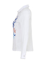 Load image into Gallery viewer, White Floral Print Shirt 25691
