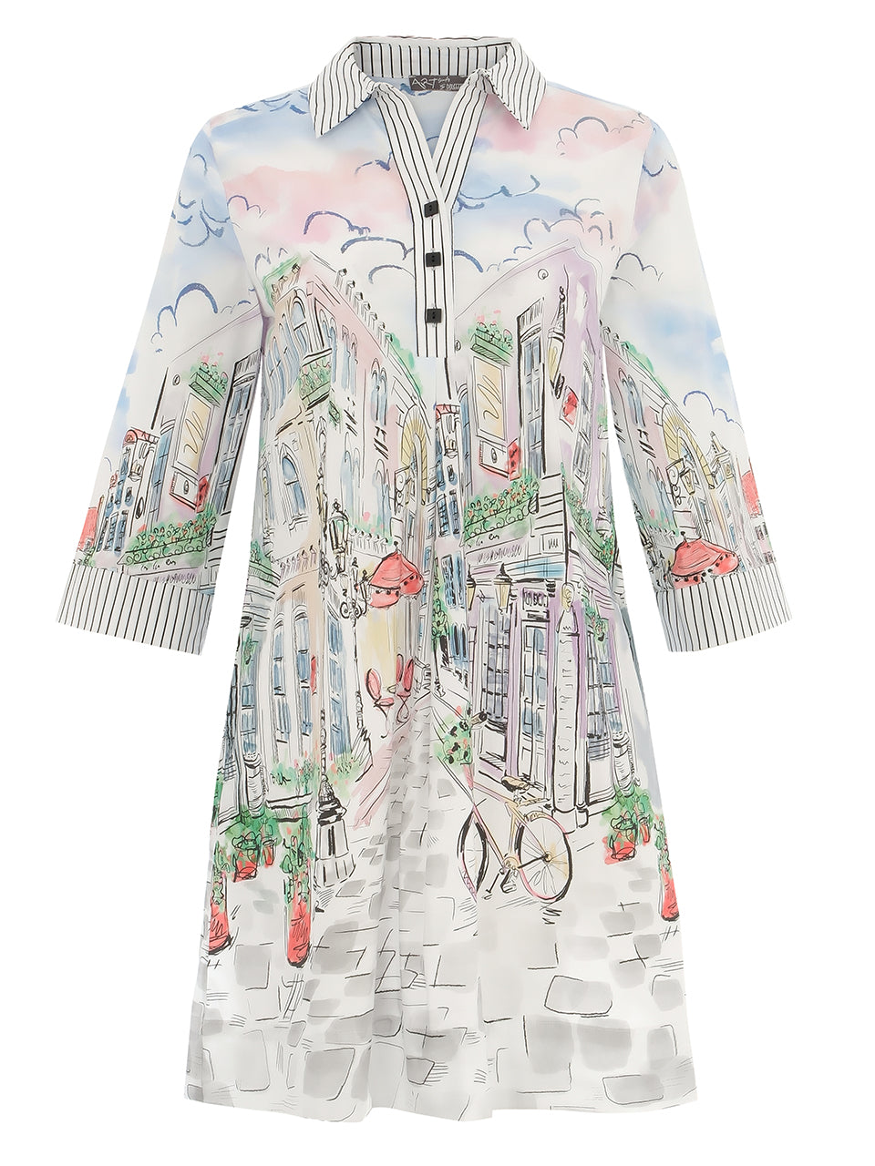 Street Scene Shirt Dress 25725