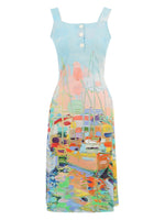 Load image into Gallery viewer, Marina Print Midi Dress 25734
