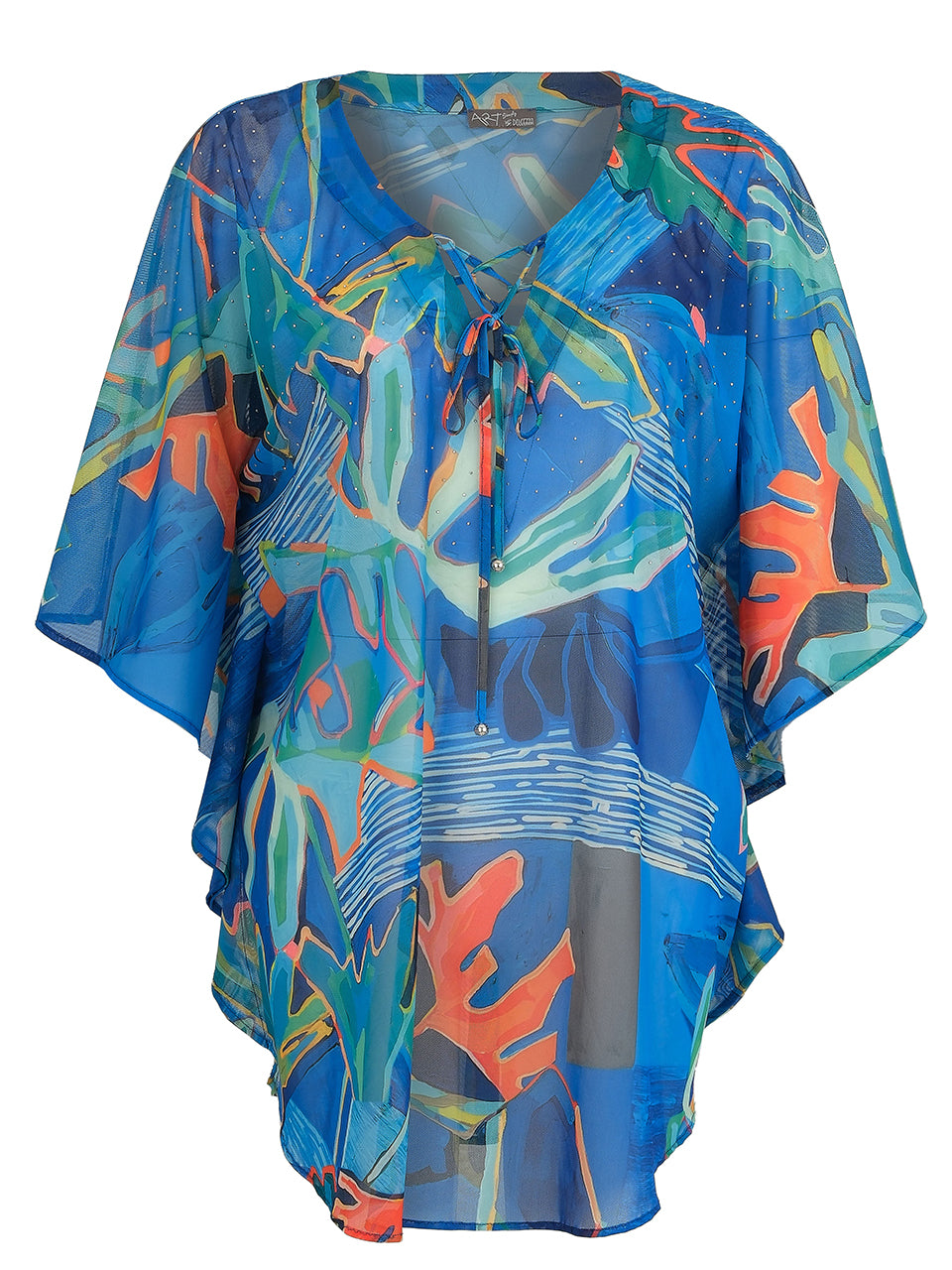 Palmetto Poncho Style Blouse 25803