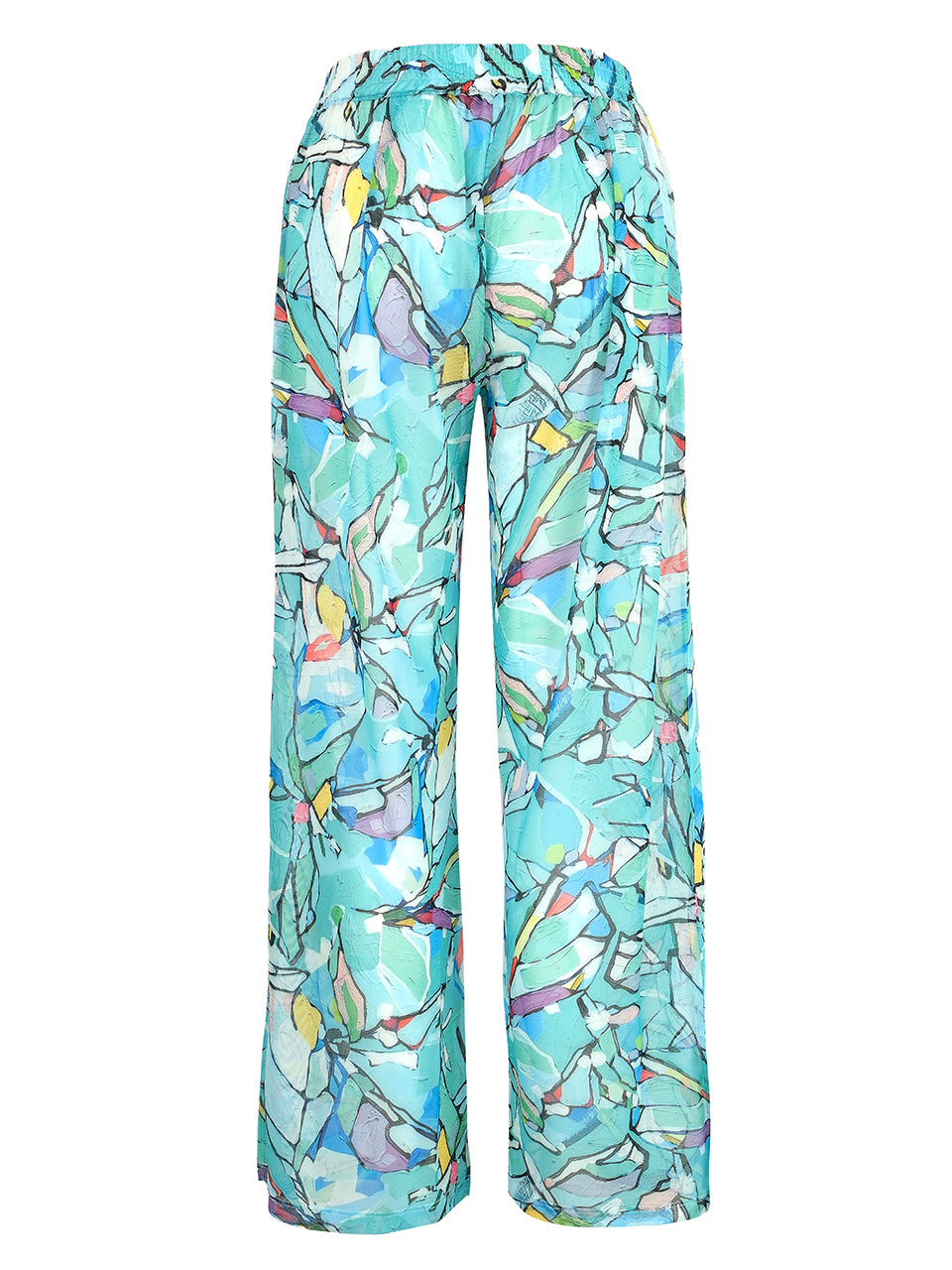 Abstract Pattern Mesh Trousers 25820