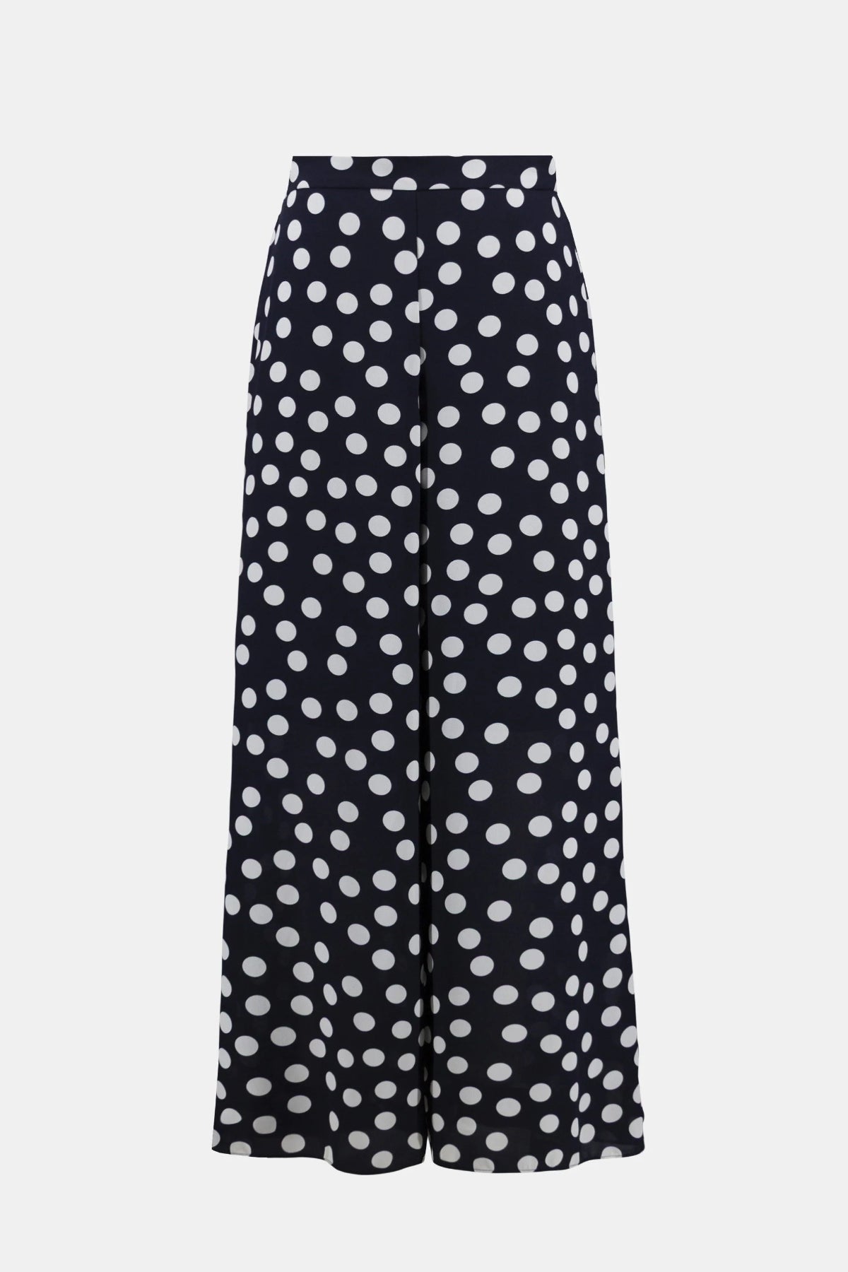 Georgette Dot Print Wide Leg Trousers