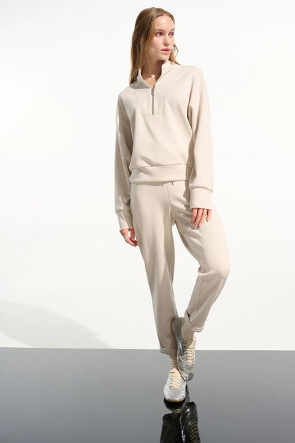 Scuba Jersey Boxy Sweatshirt