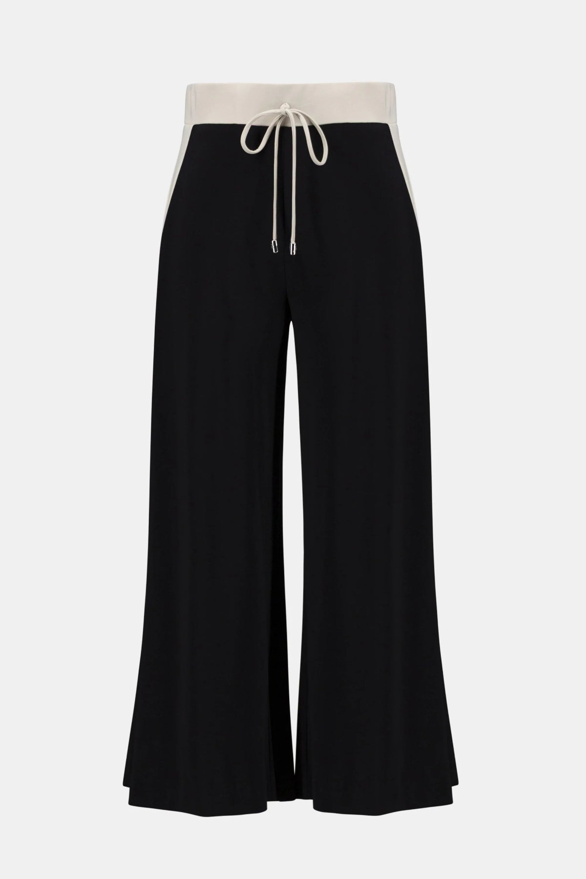 Colour Block Wide Leg Pull-On Trousers