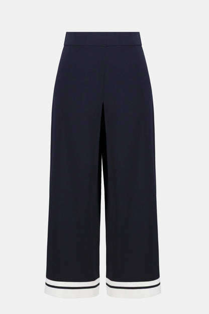 Viscose Blend Culotte Trouser With Stripe Detail - Lucindas on-line