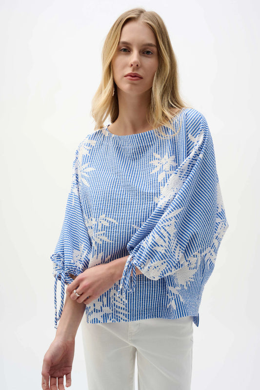 Joseph Ribkoff Floral Print Trapeze Top