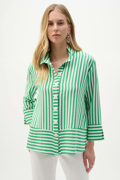 Woven Stripe Straight Jacket - Lucindas on-line