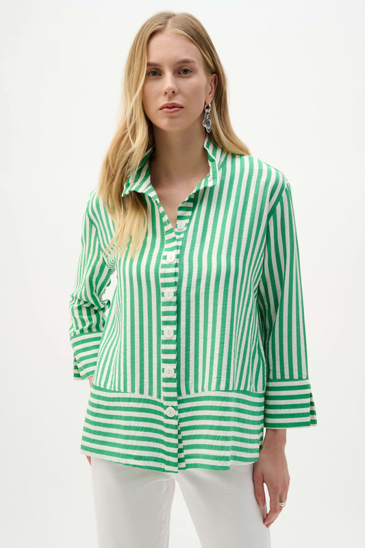 Woven Stripe Straight Jacket - Lucindas on-line