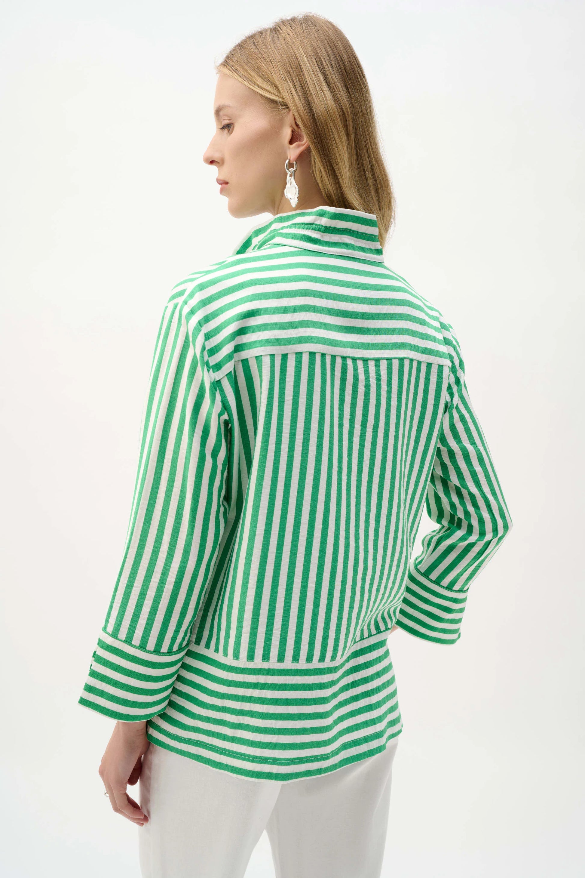 Woven Stripe Straight Jacket - Lucindas on-line