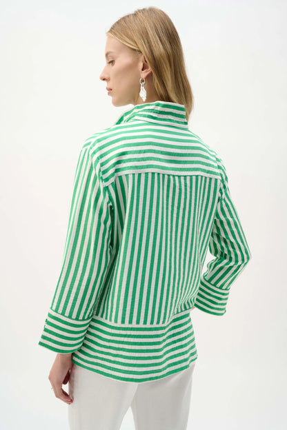 Woven Stripe Straight Jacket - Lucindas on-line