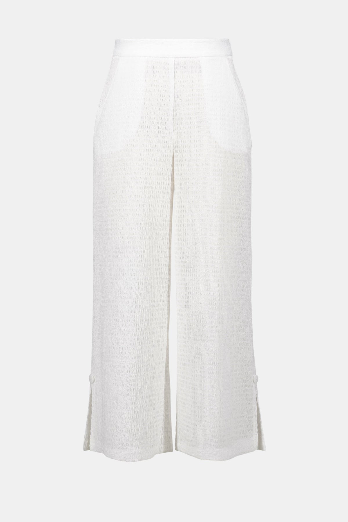 Joseph Ribkoff Textured Wide Leg Pull-On Culottes Trousers