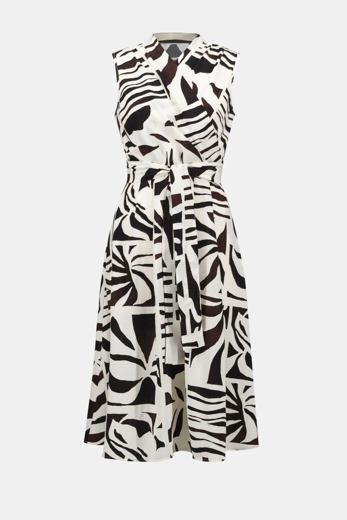 Joseph Ribkoff Tropical Print Fit And Flare Wrap Dress