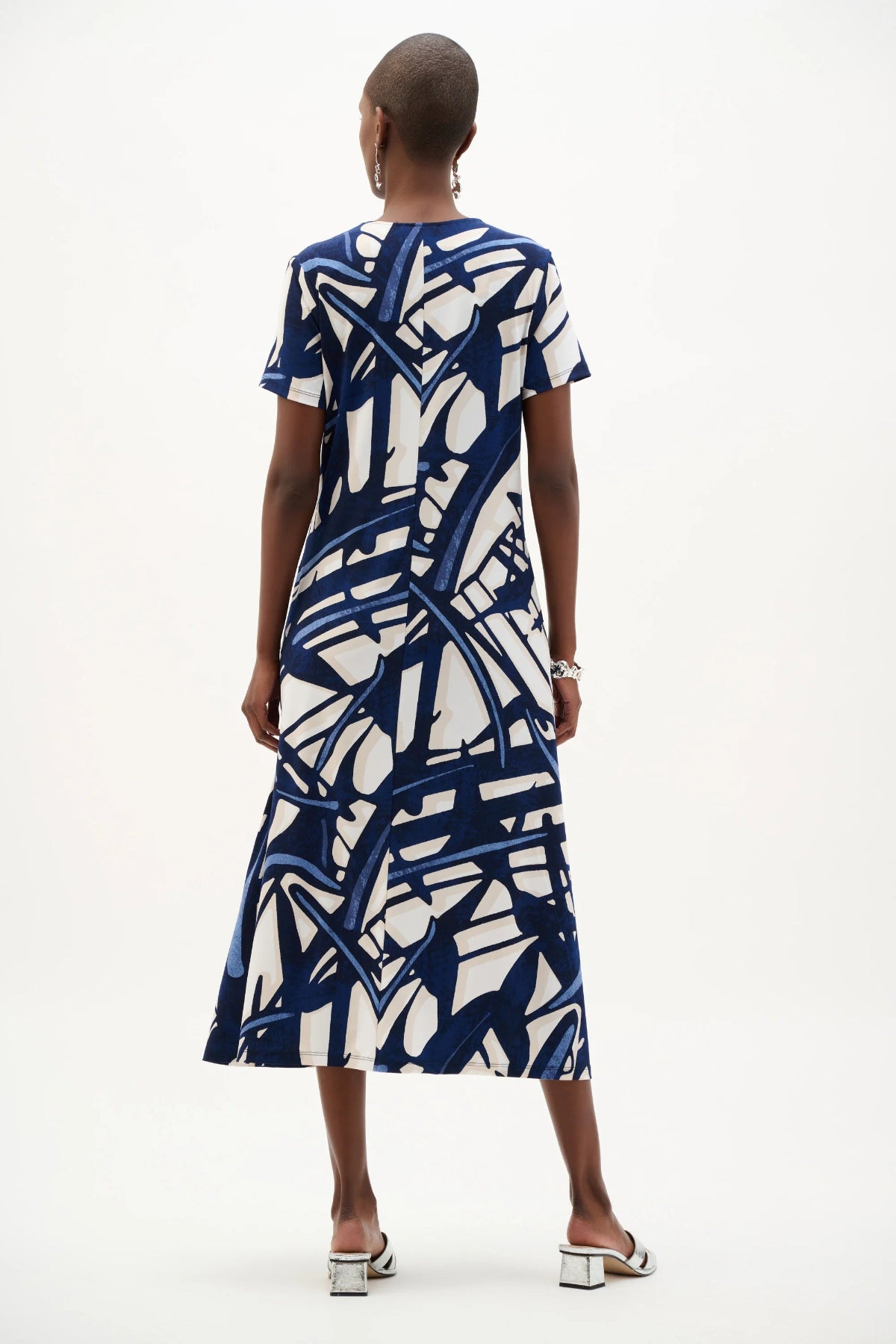 Joseph Ribkoff Abstract Print Trapeze Dress