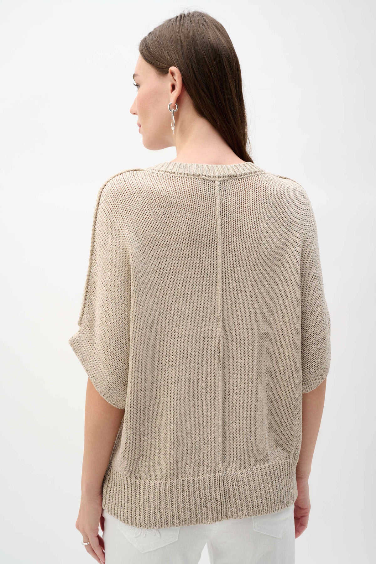 Joseph Ribkoff Lurex Sweater Knit Relaxed Top
