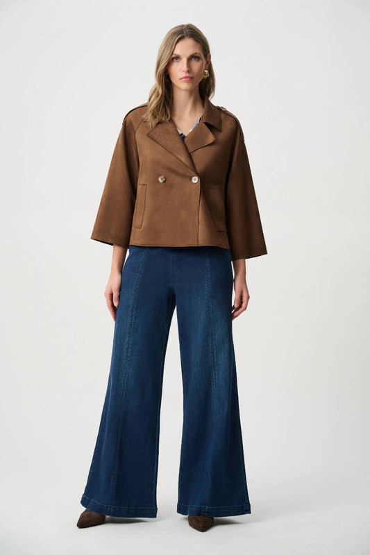 Joseph Ribkoff Suede Boxy Jacket