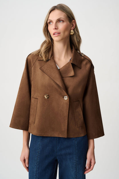 Joseph Ribkoff Suede Boxy Jacket