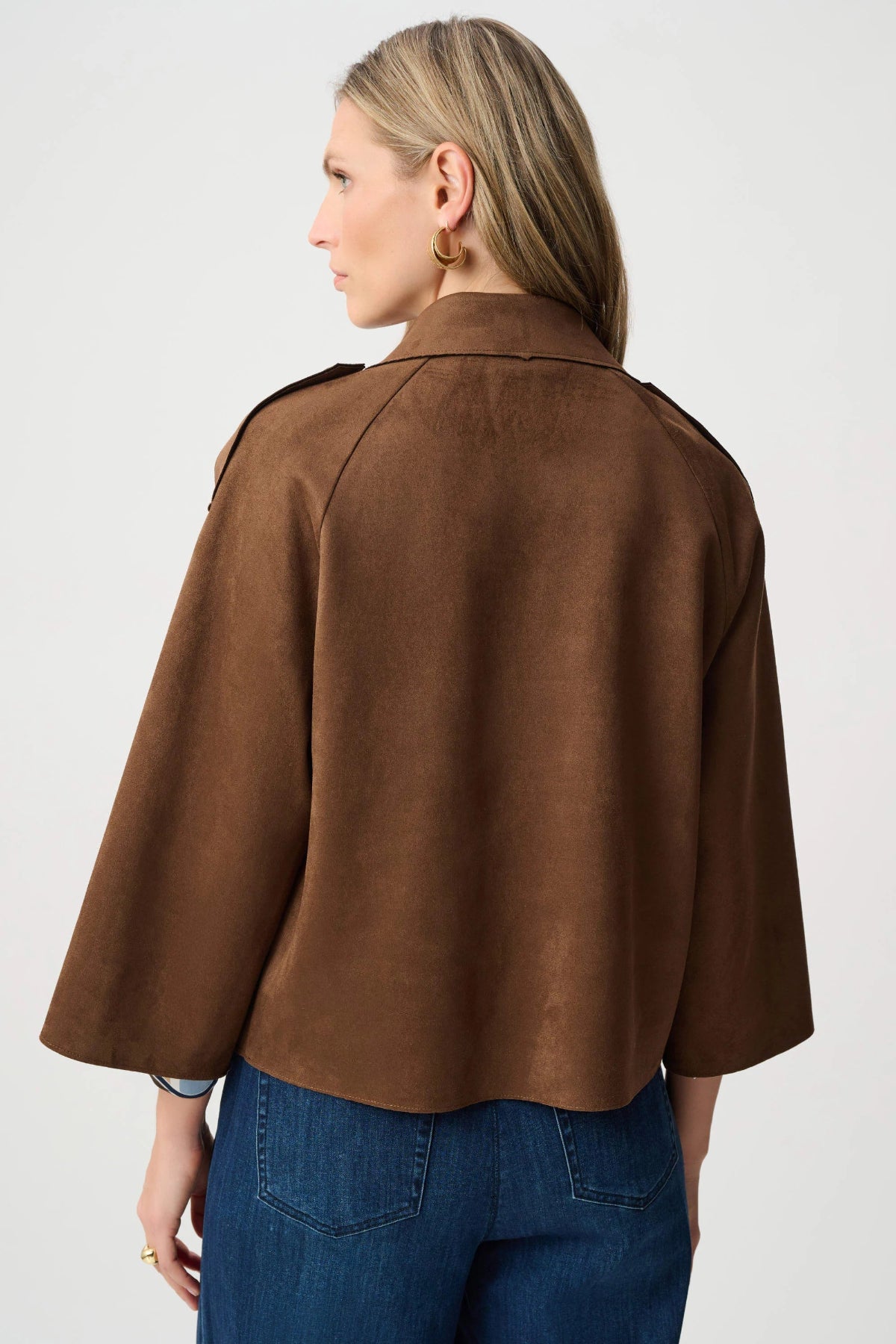 Joseph Ribkoff Suede Boxy Jacket