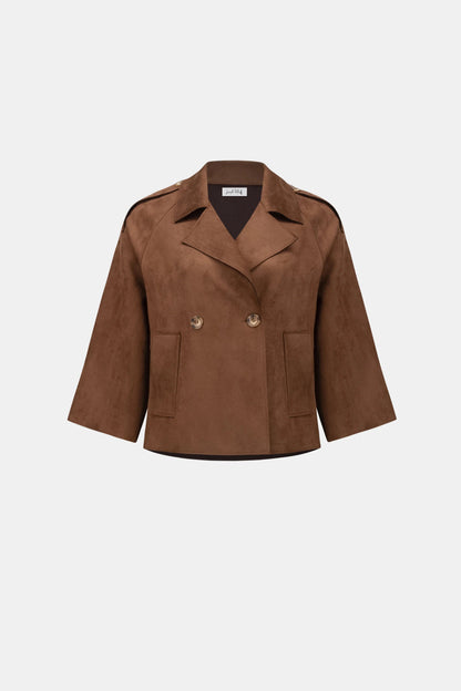 Joseph Ribkoff Suede Boxy Jacket