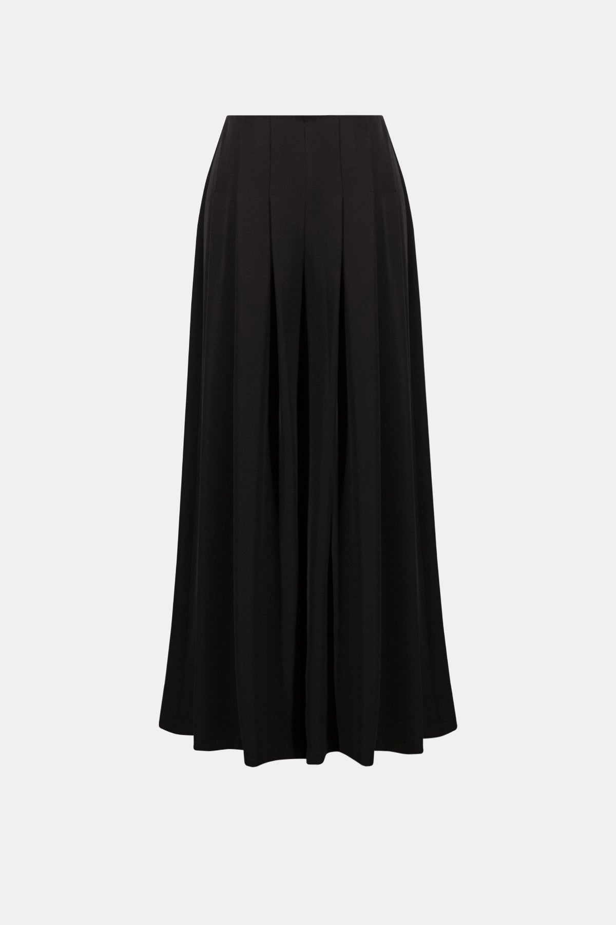 Woven Twill Wide-Leg Trousers